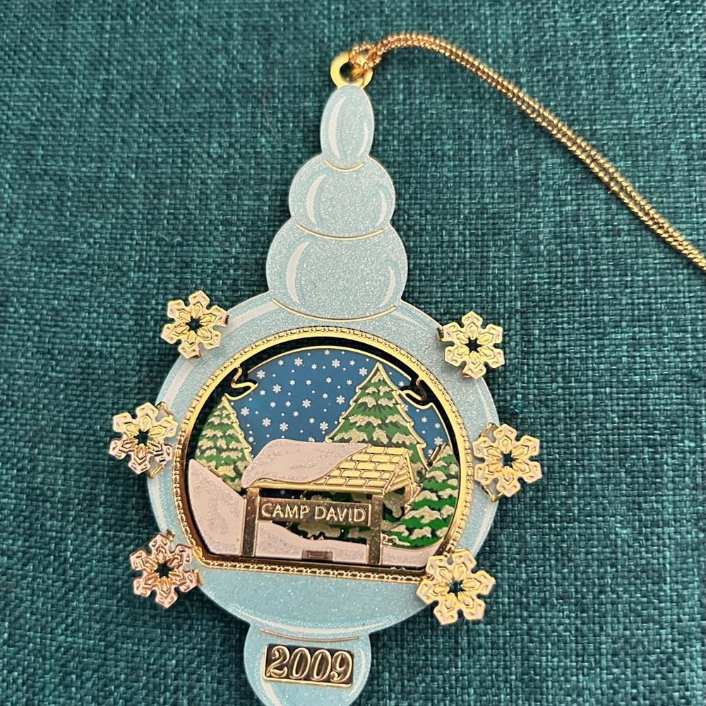 DC themed collectible Camp David ornament